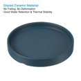 thumbnail image 3 of Unique Bargains Plant Pot Saucer 5 Inch, Ceramic Round Flower Tray for Indoor, Dark Blue 2 Pack, 3 of 6