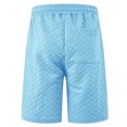 thumbnail image 4 of hotojiny Mens Athletic Shorts with Pockets Solid Drawstring Wide Leg Textured Short Pants Casual Breathable Golf Workout Beach Shorts, 4 of 6