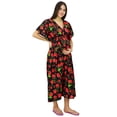 thumbnail image 1 of Bimba Caftan pour Mères Allaitantes à Imprimé Floral Maxi Kaftan Maternity Robe avec Ceinture, 1 of 10