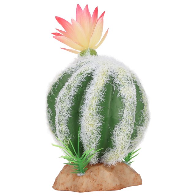 Reptiles Plants Decoration, Artificial Cactus Plants Vivid For Reptile Tank