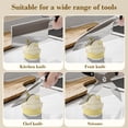 thumbnail image 4 of XYAIYT Multi Functional Knife Sharpener with 3 Stage Manual Sharpening for Kitchen Knives Scissors Hunting Tools Ergonomic Handle Non Slip Base Portable Design for Home Outdoor Use(Yellow), 4 of 6