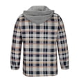 thumbnail image 4 of Qertyioot Tops for Men Fall Winter Casual Long Sleeve Button Fashion Jacket, 4 of 5