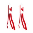 thumbnail image 1 of ZZHZGZ Liquidation Bannière Décorative d'Extérieur à Soufflet Canadien en Nylon Résistant aux Intempéries Double avec Pivot pour Jardin Patio, 1 of 7