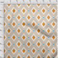 thumbnail image 4 of oneOone Georgette Viscose Orange Fabric Check Dress Material Fabric Print Fabric By The Yard 42 Inch Wide, 4 of 4