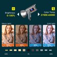 thumbnail image 4 of Yidoblo ZR-300BI 300W Bi-color Video Sun Light 10 Lighting Scenes App Control, 4 of 10