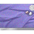 thumbnail image 2 of Soimoi Polyester Crepe Fabric Dot,Leaves & Bird Cartoon Fabric Prints by Yard 52 Inch Wide, 2 of 3
