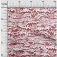thumbnail image 2 of oneOone Cotton Flex Maroon Fabric Asian Japanese Wave Craft Projects Decor Fabric Printed By The Yard 40 Inch Wide, 2 of 4