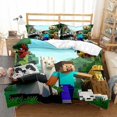 thumbnail image 1 of Minecraft Series Three-piece Duvet Cover Sanded Two-piece Set, 1 of 2