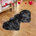 thumbnail image 1 of EGNMCR Valentine Day Decorations, Valentine's Day Fluffys Rugs For Bedroom 40X20In Machine Washable Living Room Rug Carpet Heart Shaped Bedside Rug Rugs Non Slip Carpet Mats Home Decor Polyester Rug, 1 of 6