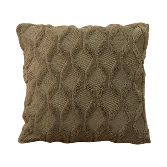 Housse de Coussin en Peluche Deluxe Décorative pour Canapé