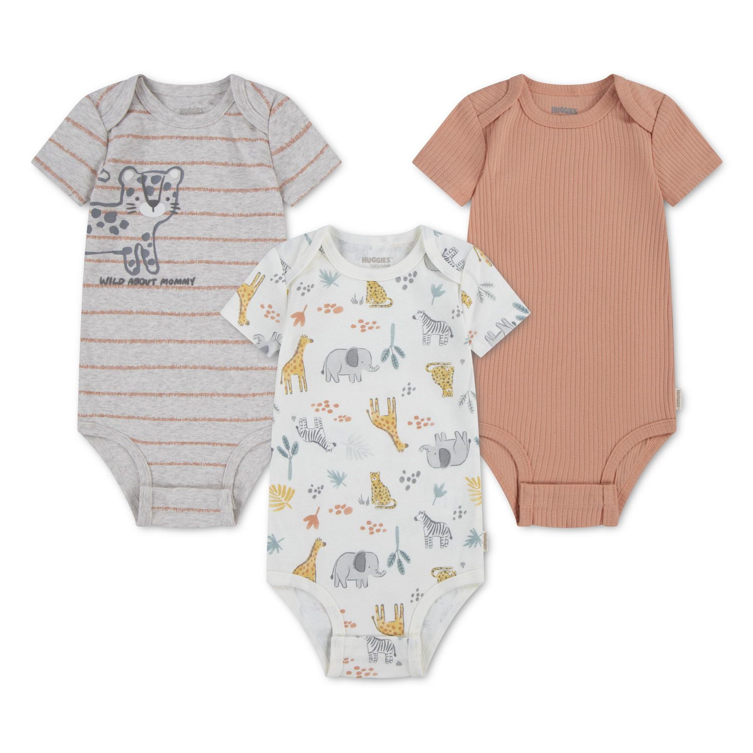 Lot de 3 bodies Huggies pour bébé garçon