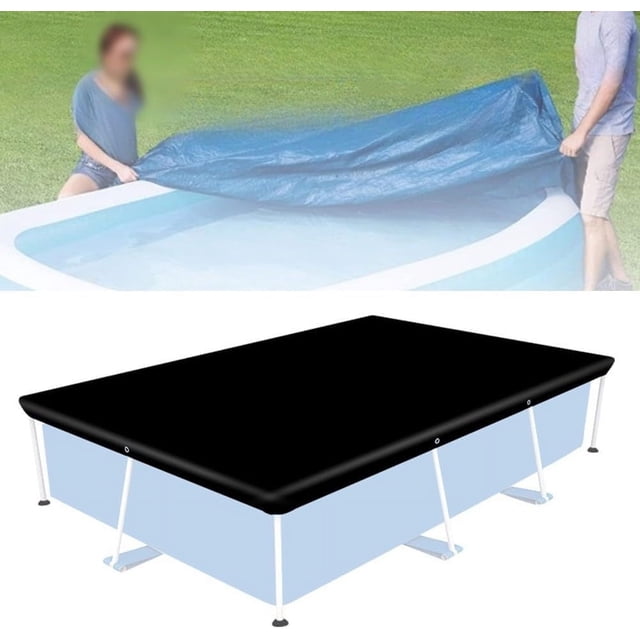 Chmadoxn Tools&Home Improvement Rectangular Frame Pool Cover Dirt/Weather/UVs Resistants Pool Cover Black Swimming Pool Cover