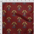 thumbnail image 3 of oneOone Cotton Poplin Fabric Leaves|Bird & Floral Block Decor Fabric Printed BTY 56 Inch Wide, 3 of 4