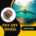 thumbnail image 1 of Maoww Keep Diving Spool Reel Portable Solid Color Polyester Rope Reels Freediving Fishing Underwater Accessories with Double End Hook Black 30m, 1 of 6