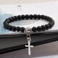 thumbnail image 4 of VONKY Unisex Cross Pendant Bracelets For Fashion Forward Individuals Lightweight Gift red 1Set, 4 of 6