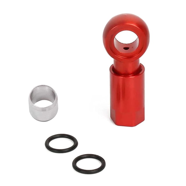 QualitChoice Oil Needle Olive Heads Disc Brake Hose Connector Accessories Replacing Parts Replacement for SLX/XT/XTR/BH-90 Red 1Set