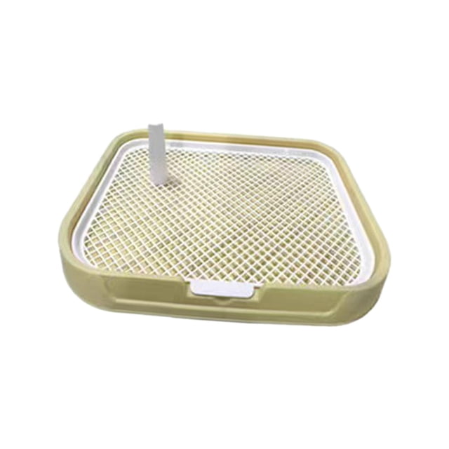 Esquirla Indoor Dogs Potty Train Pads Mesh Training Toilet Potty Tray Dogs Potty Pad for Yellow