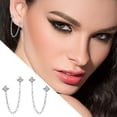 thumbnail image 3 of Up to 65% Off Creative Butterfly Earrings Inlay Zircon Flash Gradient Cicada Wing Earrings For Prom Party Necklace Rings Earring Jewelry on Clearance, 3 of 4