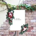 thumbnail image 2 of Rustic Artificial Flower Swag Handmade Hanging Artificial Vine for Parties Arbor Ornament Red, 2 of 9