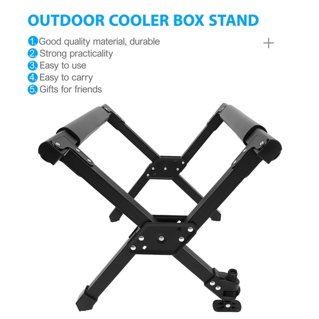 Milisten 1Pack Portable Cart Cooling Box Aluminium Alloy Balance Rack for Picnic and Outdoor Activities