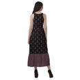 thumbnail image 4 of Moomaya Robe Longue Maxi de Fête pour Femmes en Rayonne Imprimée à Encolure Licou avec Fente avant, 4 of 4