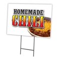 thumbnail image 1 of Homemade Chili 18"x24" Yard Sign & Stake Outdoor Plastic coroplast Window, 1 of 1