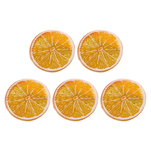 Wweixi 5pack/lot Long-lasting PVC Fruit Slice Model For Store Samples Mall Emissions Watermelon Slices 7
