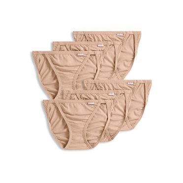 Jockey Women's 100% Cotton Elance String Bikini - 6 Pack