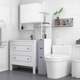 thumbnail image 2 of HOMCOM Narrow Bathroom Floor Cabinet with Drawer, Open Shelves, 2 of 10