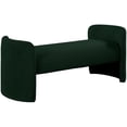 thumbnail image 1 of Meridian Furniture Peyton Green Boucle Fabric Bench, 1 of 7
