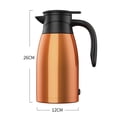 thumbnail image 2 of Decodeary Car Kettle Boiler, 1400ML Insulated Travel Kettle, Orange, 2 of 9