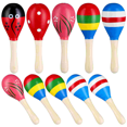 thumbnail image 1 of Beach Toys Baby Wood Sand Hammer Early Educational Instrument Music for Infants and Children (Random Color Pattern) 10pcs, 1 of 6