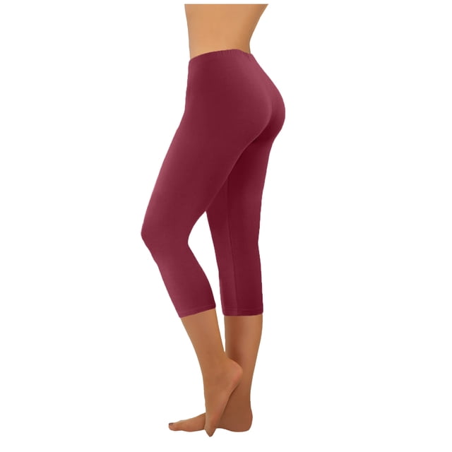 Birdeem Mode Décontractée Femmes Uni Extensible Dames Taille Haute Pantalon Grand Pantalons de Yoga Capris