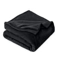 thumbnail image 1 of Bare Home Microplush Fleece Blanket - 300 GSM - Fuzzy Microfleece - Soft & Plush - Throw/Travel, Black, 1 of 5