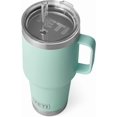 thumbnail image 1 of YETI Rambler Tasse en Paille 35 oz, Isolée sous Vide, Acier Inoxydable, Écume de Mer, 1 of 8