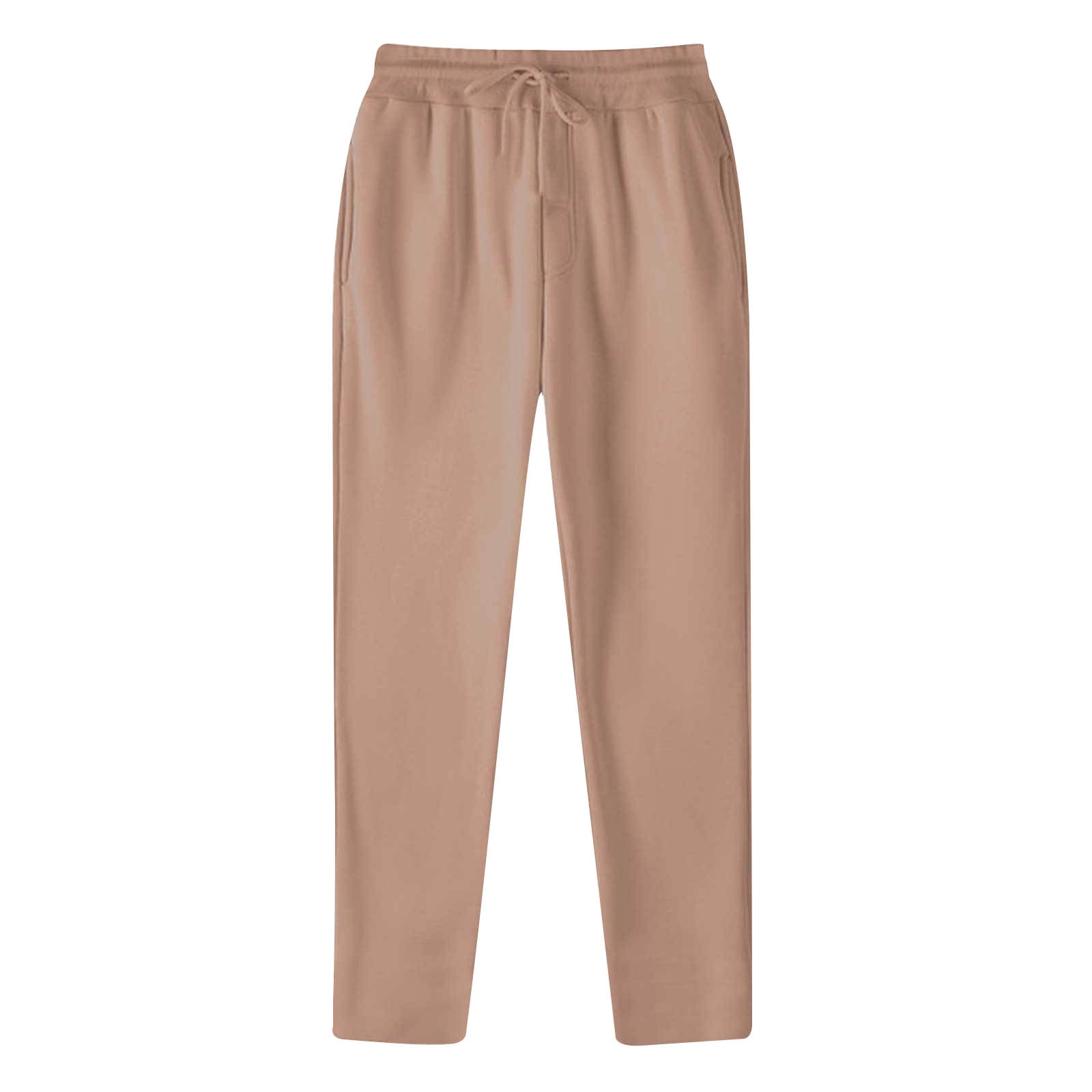 Lovzfmll Men's Sweatpants Active Fit, Athletic Casual Trousers with Elastic Waist, Straight-Leg Full Length Sport Pants, Fashion Solid Color Fall Clothes