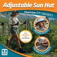 thumbnail image 2 of GearTOP Wide Brim Sun Hat for Men and Women - Mens Bucket Hats with UV Protection for Hiking. Sun Hat Women UPF 50+(Dark Grey, 7-7 1/2), 2 of 6