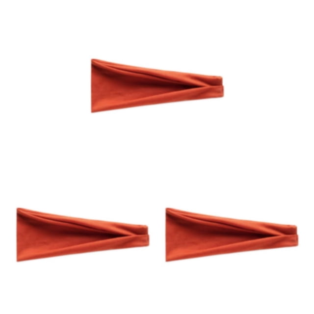Wweixi Elastic Hair Bands For Comfort And High Elasticity Sweat Absorption 29 Rust Red 1 3Set