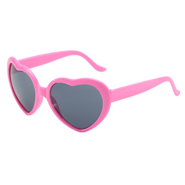 Lady Sunglasses Fashionable Cute Design Adorable Retro Heart Shaped Sunglasses for Traveling