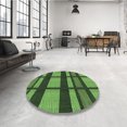 thumbnail image 4 of Ahgly Company Tapis d'Intérieur Rectangulaire Transitionnel Vert Forêt Sombre Lavable à la Machine, 8 Pieds x 12 Pieds, 4 of 7