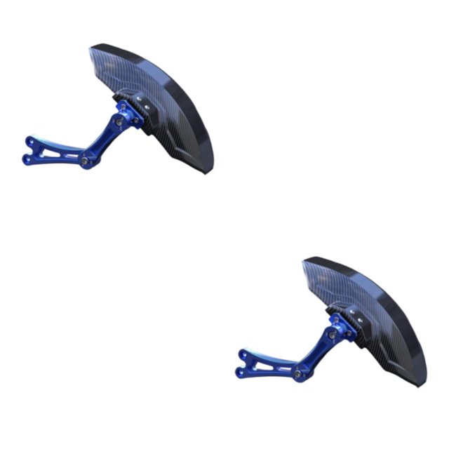 Decodeary Carbon Fiber Motorcycle Rear Wheel Fender Mudflap for Niu Technologies Sleek and Reliable 1st Generation Blue 2Set