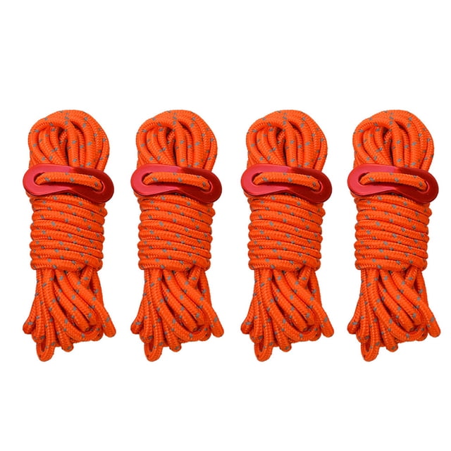 Shengyu 1/2/3 4X Tent Lanyard Reflective Rope Wind Cord High-strength Fine Workmanship DIY Prop Universal Outdoor Accessories Replaced Part Orange 1 Pc