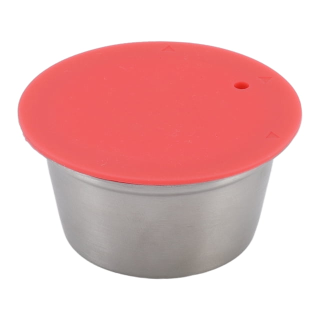 Reusable Coffee , Stainless Steel Refillable Reusable Coffee Pods Holder Filter Set Compatible with , 7Pcs Coffee Filter Set with Silicone , Spoon and Brush