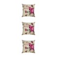 thumbnail image 3 of Maytalsory Easy To Change Flowers Pillowcase Addition To Home Decor Polyester Decorative Pillow Cushion Covers Soft Durable kztym001-1 3Set, 3 of 6