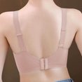 thumbnail image 5 of VEKDONE Woman's Embroidery Back Buckle Thin Style Ventilate Bra Without Steel Rim Pink L, 5 of 5