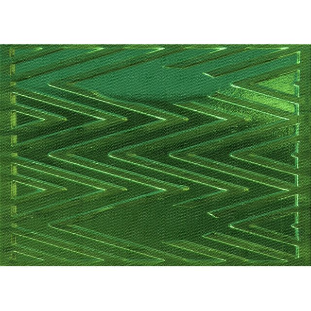 Ahgly Company Machine Washable Indoor Rectangle Transitional Deep Emerald Green Area Rugs, 7' x 10'