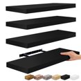 thumbnail image 1 of Sorbus Wall Mounted Floating Shelves for Wall Décor - Large 24 Inch, 3 Pack, Black, 1 of 6