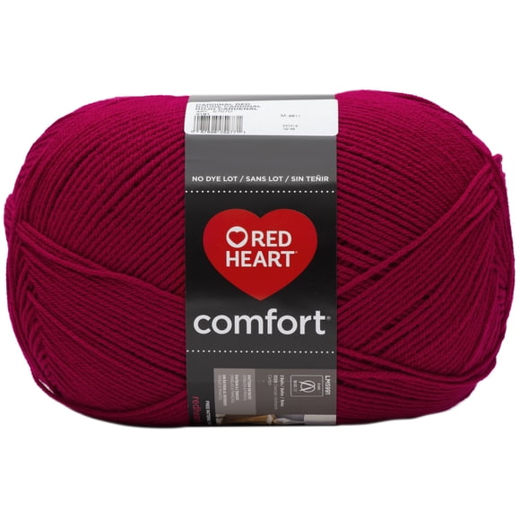Red Heart® Comfort® Yarn, Solid, Acrylic #4 Medium, 16oz/454g, 867 Yards