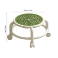 thumbnail image 3 of Green Breathable Rolling Stool With 360 Degree Wheels 26 X 26 X 19 Inches Mesh Design Swivel Seat For Home Office Compact Mobile Stool Lightweight Portable Seat Space Saving Ergonomic Desi, 3 of 6