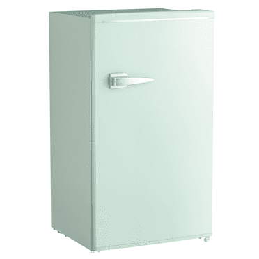 HOMCOM 3.1 Cu. Ft Retro Mini Fridge with Adjustable Thermostat, Black